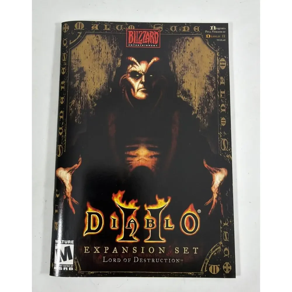 Diablo II Lord of Destruction Expansion Set Retail Box Blizzard PC Game 2001